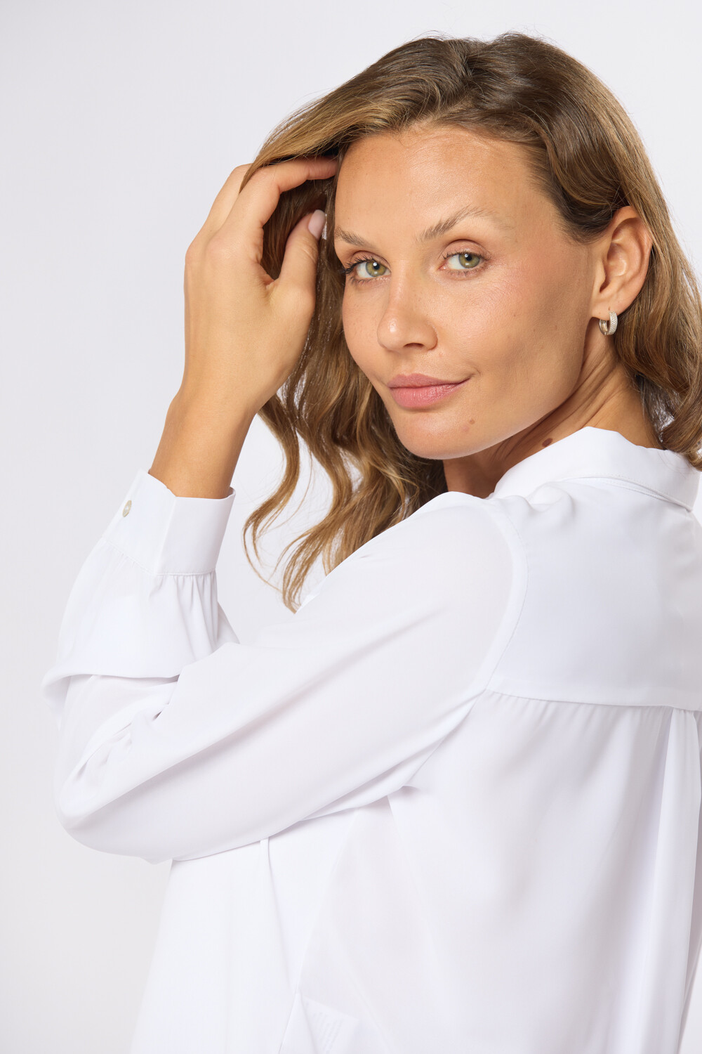 BLUSA MANGA LARGA Blanco