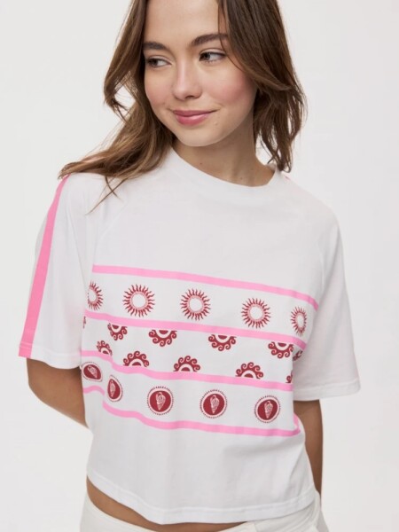 T-SHIRT P.CAKE FELICITATS BLANCO