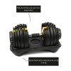 Mancuerna ajustable de 2.5 a 20kg Best Negro
