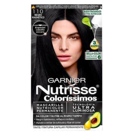 Tinta Garnier Nutrisse Nº110 Negro Magnético Tinta Garnier Nutrisse Nº110 Negro Magnético