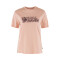 Polo Fjallraven Lush Logo T-shirt W Mujer Chalk Rose