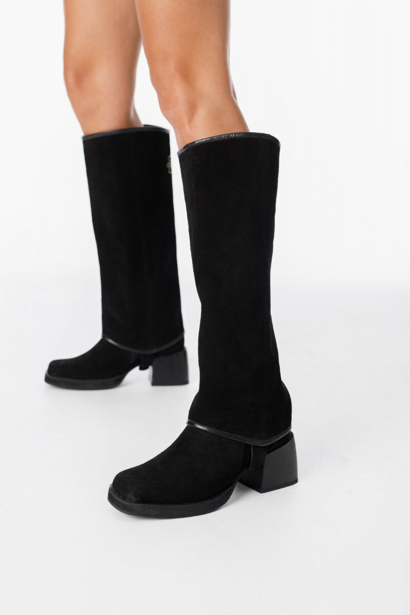 Bota Almendrada - Negro 