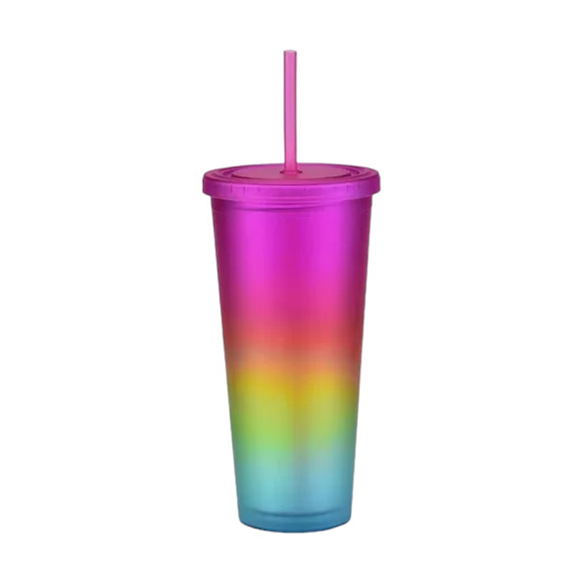 Vaso multicolor con sorbito 