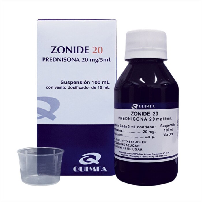 ZONIDE 20 MG SUSP. FR. X 100 ML. única