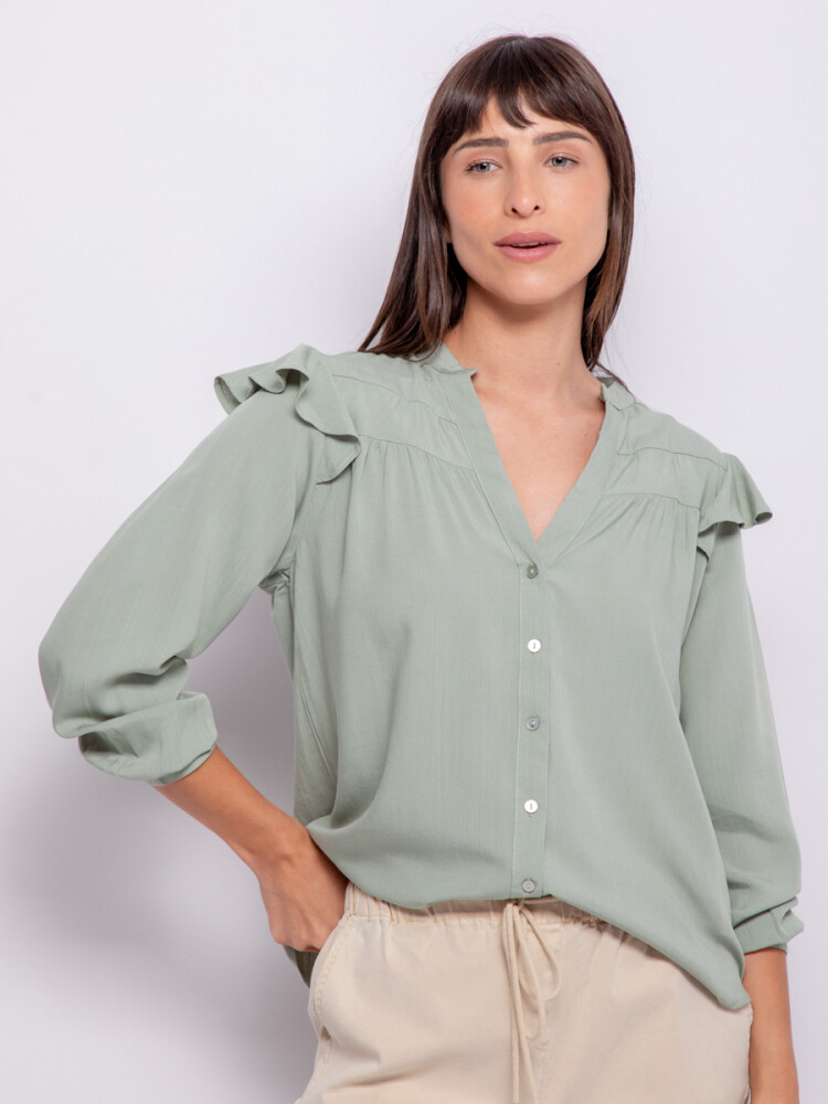 CAMISA BENTON Verde Monte