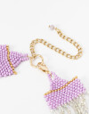 Chokers Canutillos Collar Chocker De Beads Multicolor - Dorado