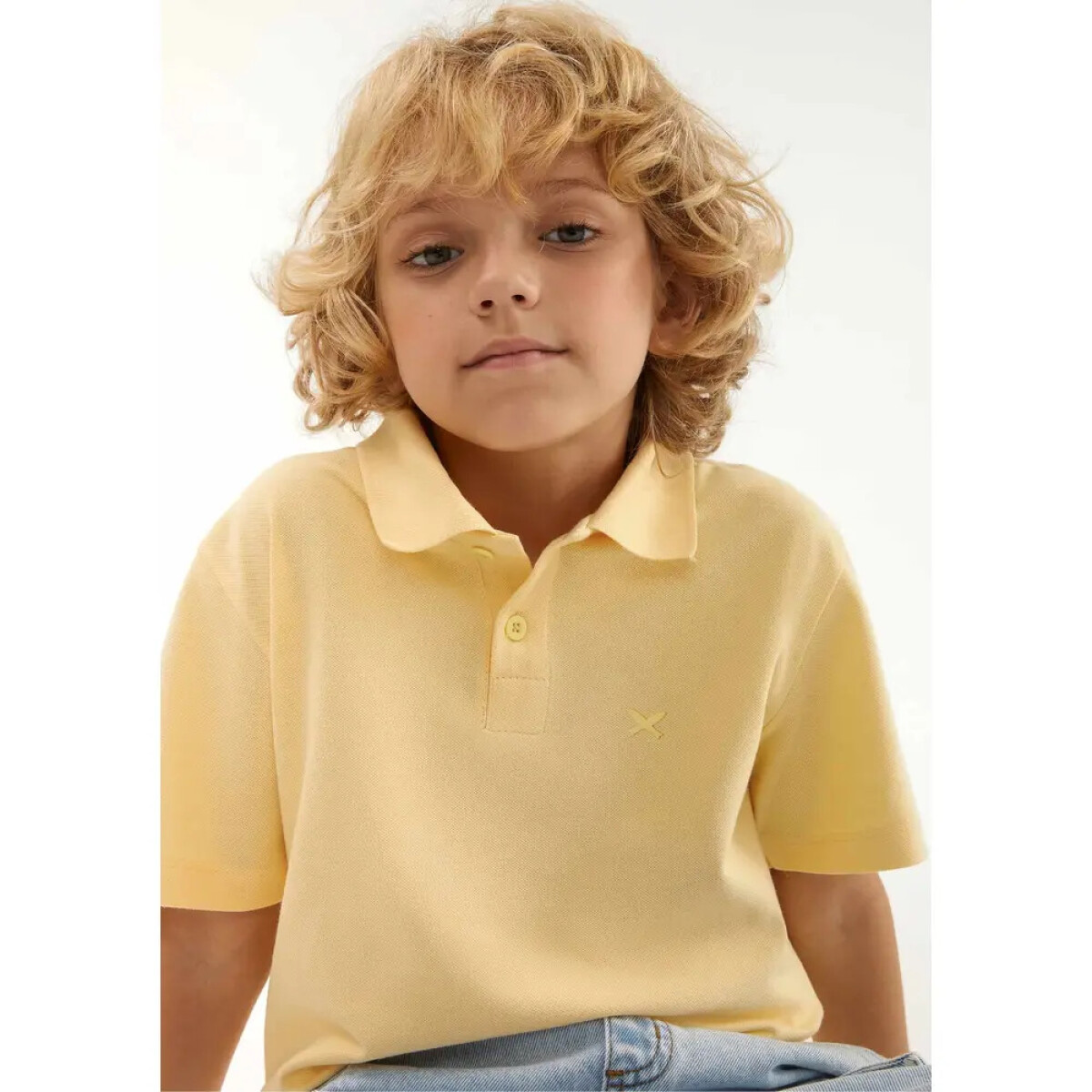 CAMISA POLO MM MASC - AMARELO CLARO 