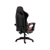 Silla gamer ergonomica reclinable con posapie rojo y negro Silla gamer ergonomica reclinable con posapie rojo y negro