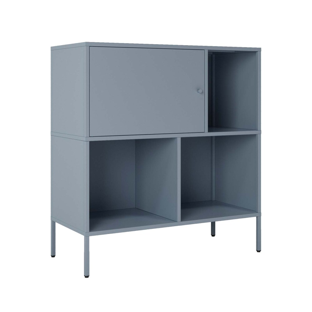 APARADOR 1P 3E METAL AZUL OLIVIA