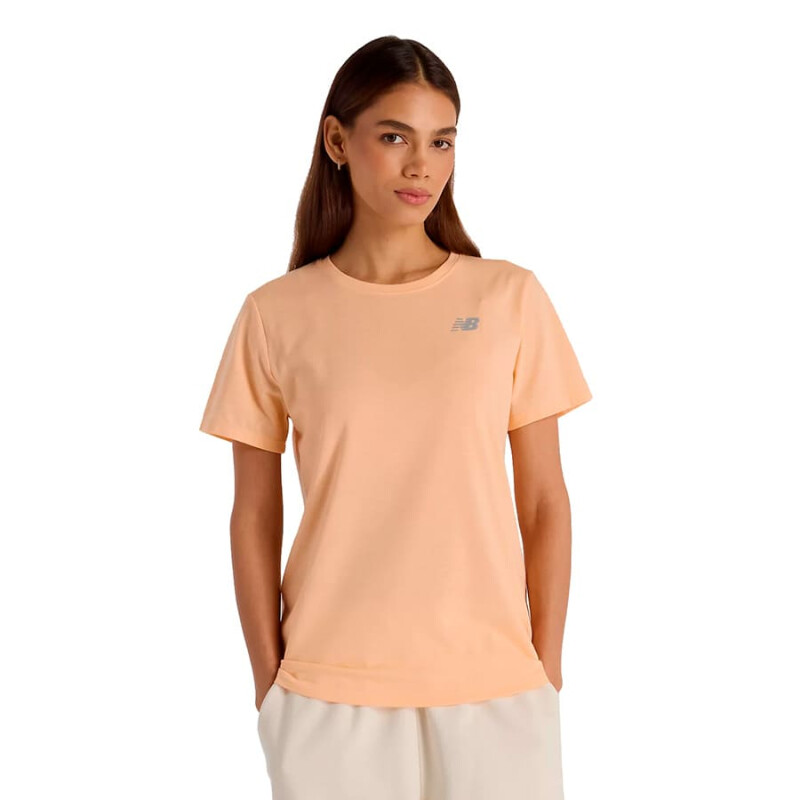 Remera New Balance Sport Essentials de Mujer - WT41190PRE Durazno
