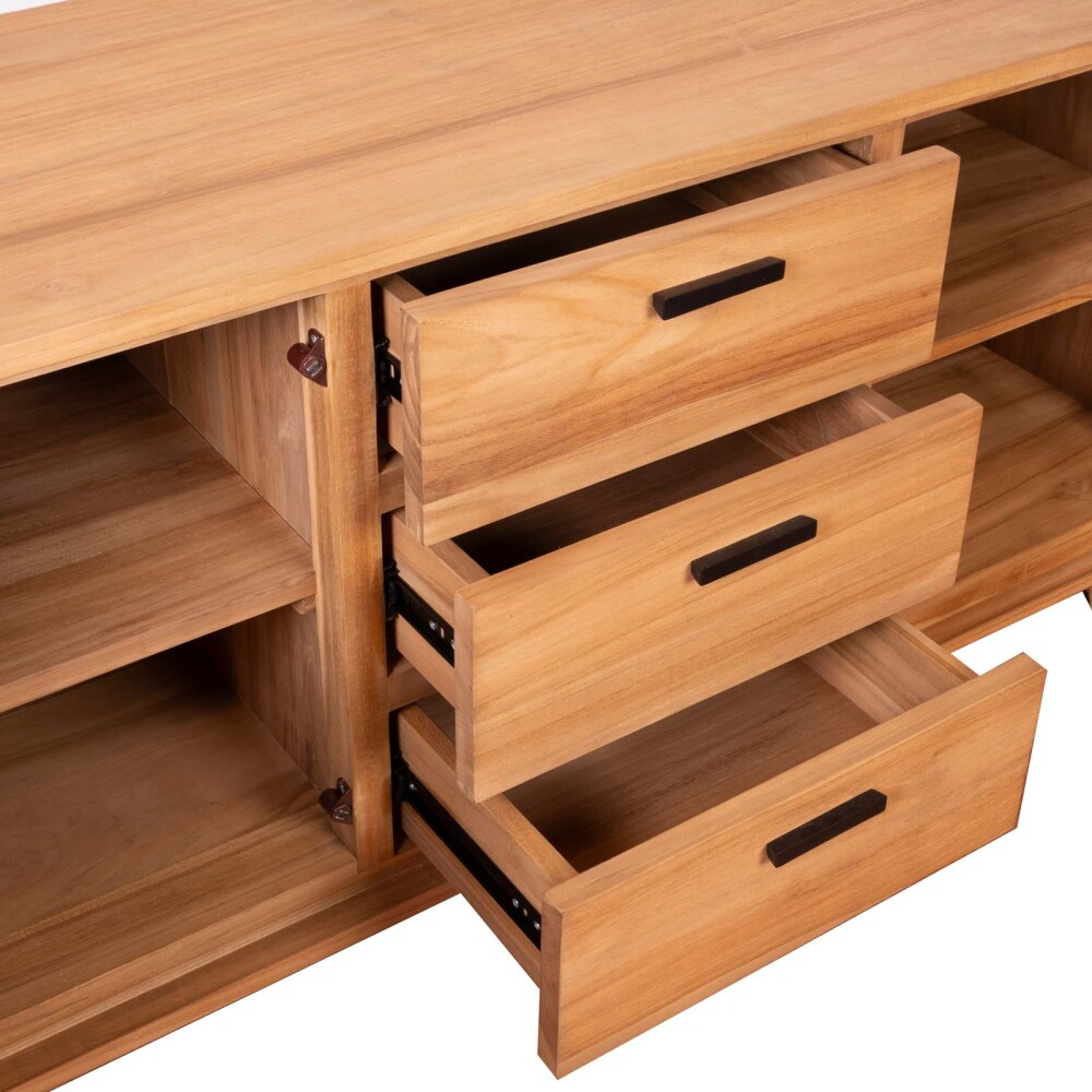 APARADOR MADERA-Y-FIBRA-NATURAL NATURAL-BEIGE MID CENTURY