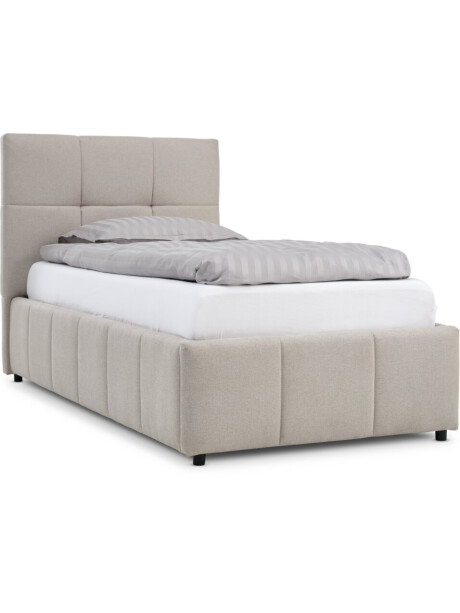 Estructura cama VEMMELEV 1 Plaza 90x190 beige Estructura cama VEMMELEV 1 Plaza 90x190 beige