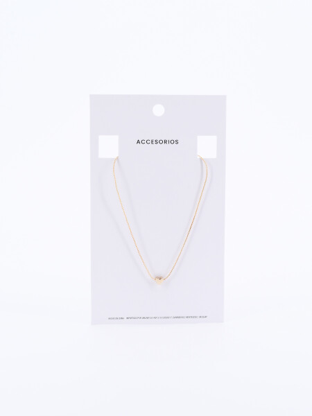 CADENA CORAZON DORADO