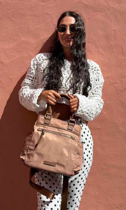 CARTERA MOCHILA VAINILLA CACAO