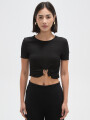 Tops Frilo Negro