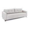 Sofa 2 cuerpos tela Gris Brillo con respaldo semi capitoneado Sofa 2 cuerpos tela Gris Brillo con respaldo semi capitoneado