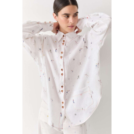 Pre Venta Camisa Print Team Blanco