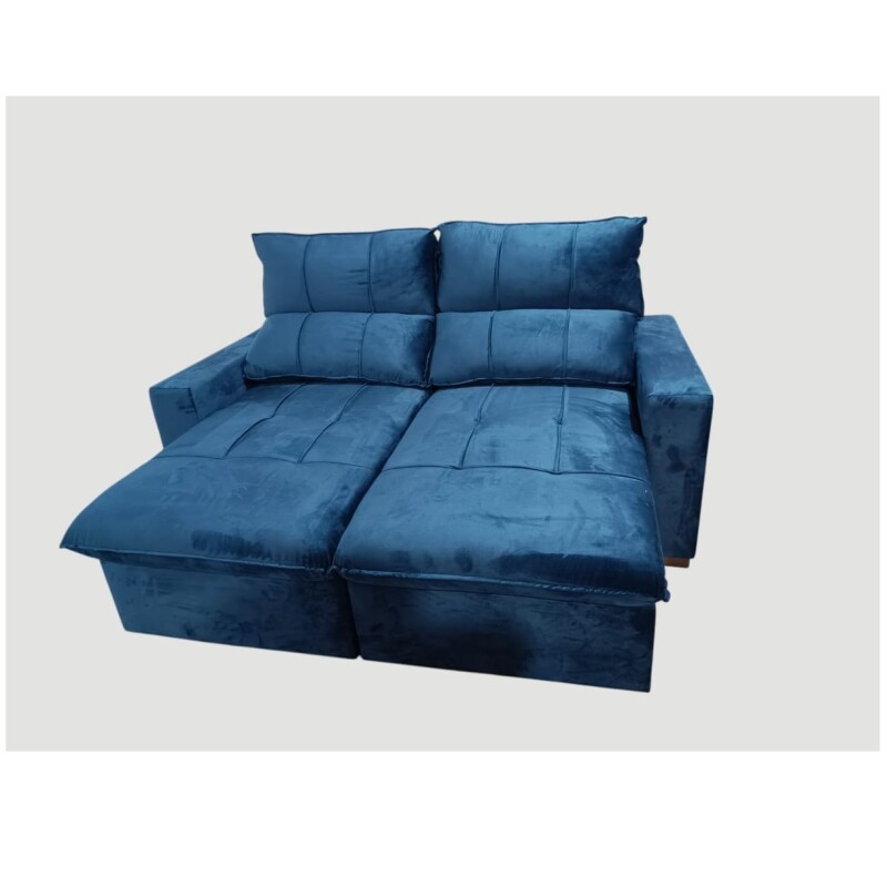 Sofá Extensible 3 Cuerpos Luxemburgo Reclinable Azul Sofá Extensible 3 Cuerpos Luxemburgo Reclinable Azul