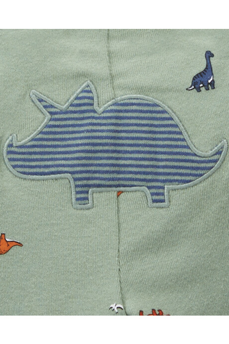 Set tres piezas de algodón, pantalón y bodies, diseño dinos Set tres piezas de algodón, pantalón y bodies, diseño dinos