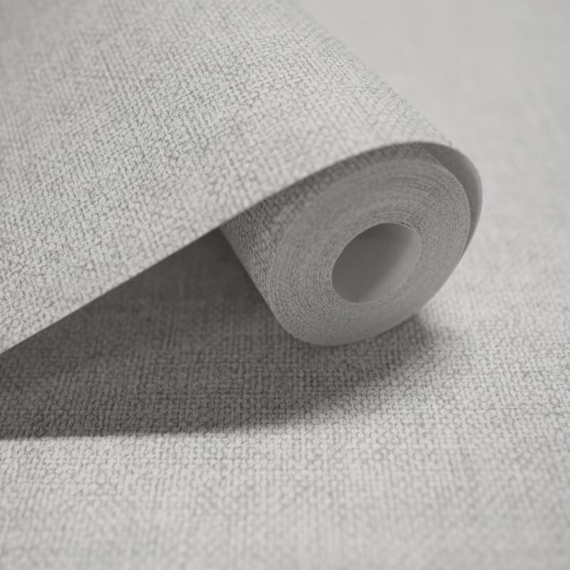 Empapelado Textile Plain Grey