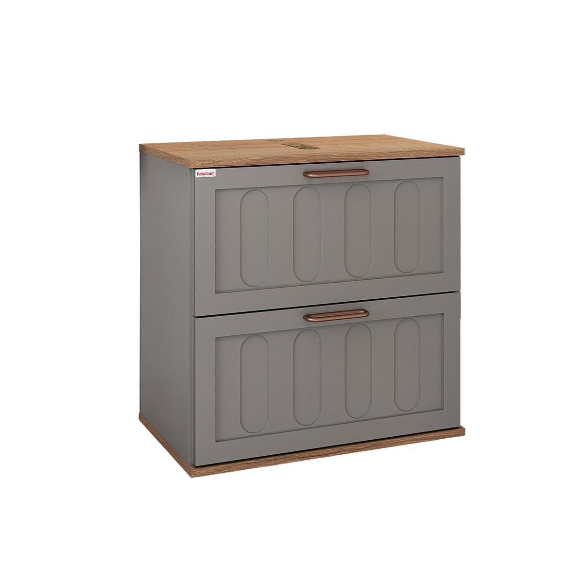 Gabinete Modelo Milena 78 - Color Avellana C/catedral 