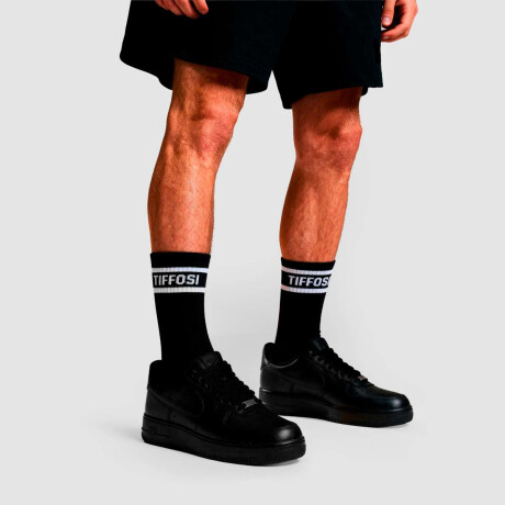 Medias Tiffosi Stripes 115 de Hombre Negro
