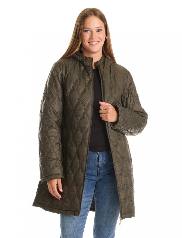 Campera Matelassé Wave OLIVA