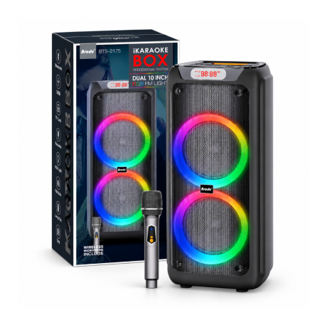 PARLANTE BT BRODU BTS-2171 2X12"" C/BATERIA, MICROFONO PARLANTE BT BRODU BTS-2171 2X12"" C/BATERIA, MICROFONO