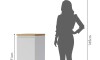 Bajo mesada 40 cm 1 Puerta - Rainha Blanco