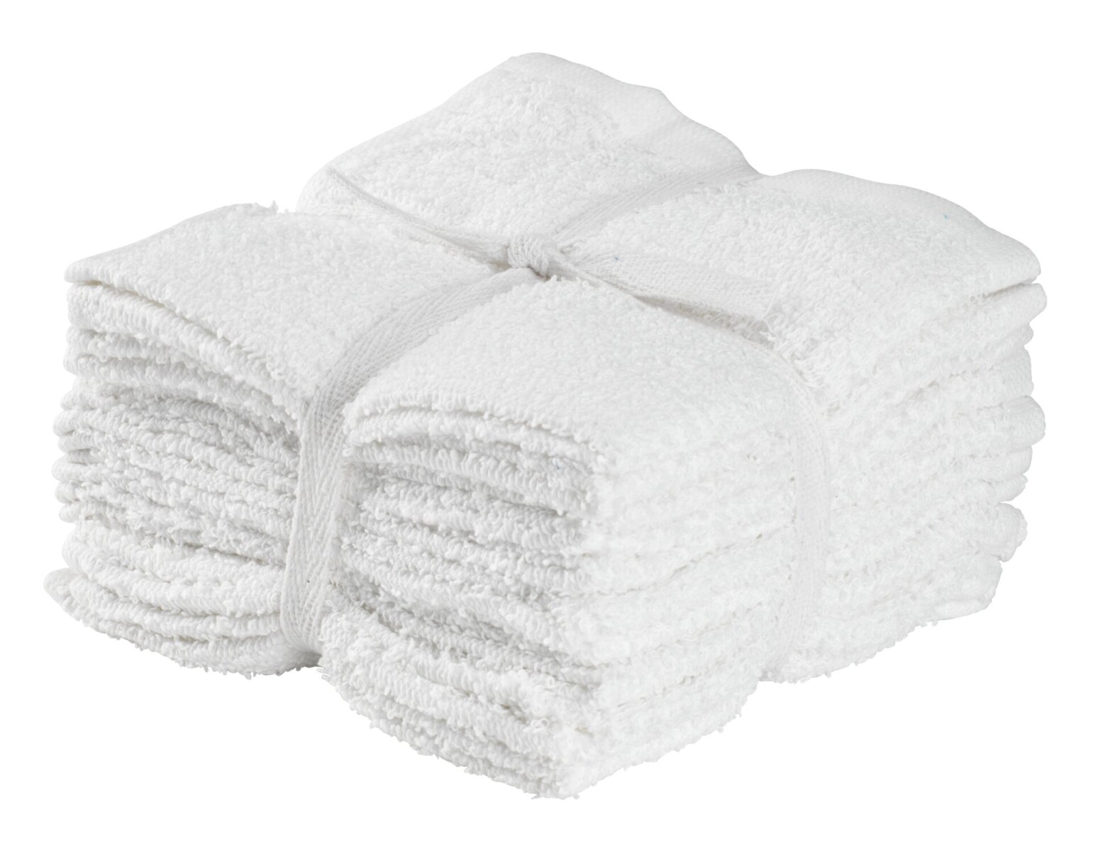 Toalla de tocador FLISBY 10 uds blanco 
