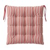 COJIN CUAD CUADRILLE ROJO P/SILLA 40X40CM Unica