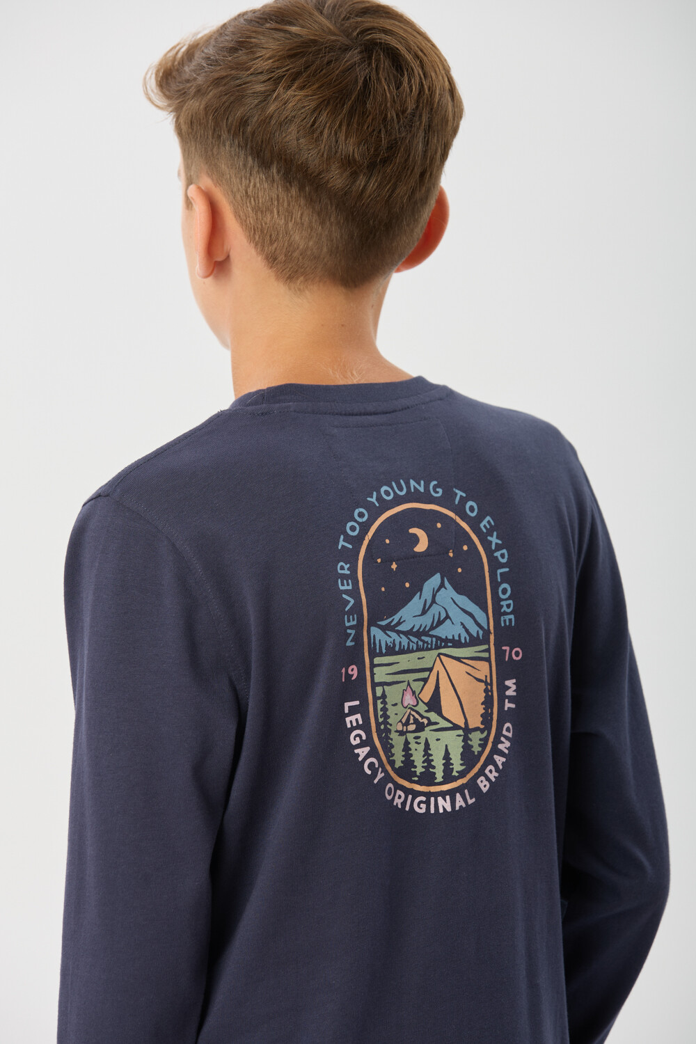 REMEREA ESTAMPADA EN ALGODÓN Azul