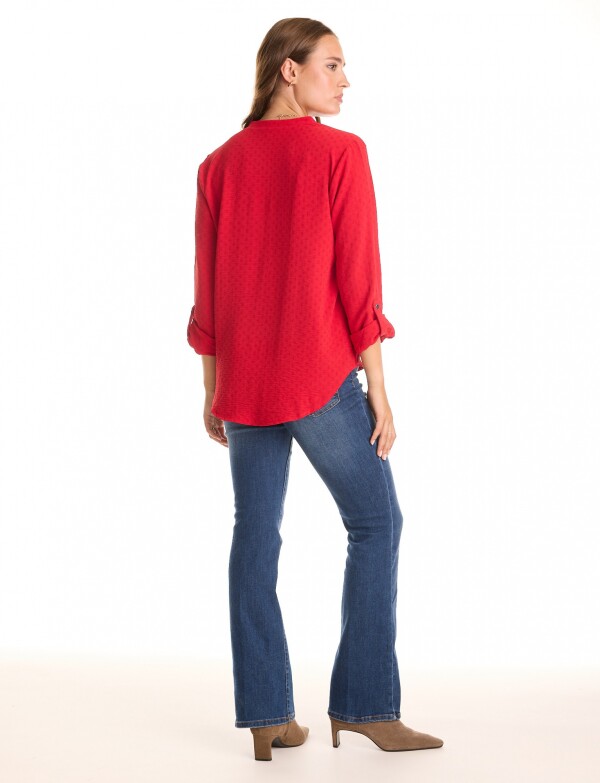 Blusa Escote V ROJO