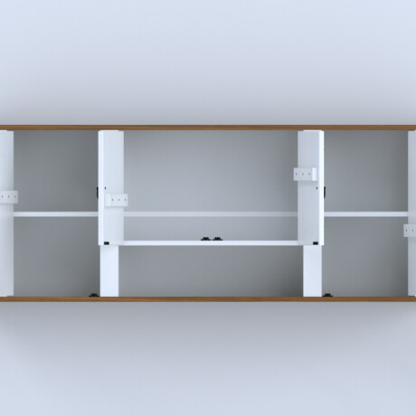 Aéreo 4 Puertas Linea Naturale Blanco/Roble