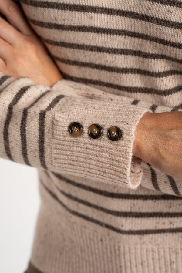 Sweater Lana Botones Verde