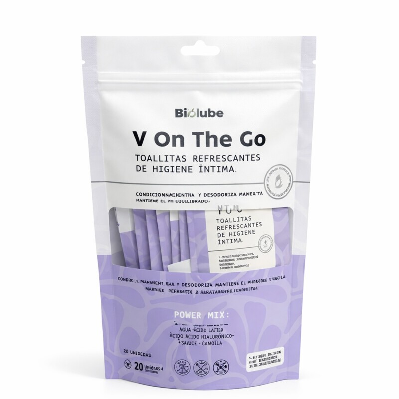 Toallitas Intimas Biolube V On The Go Individuales 20 Uds. Toallitas Intimas Biolube V On The Go Individuales 20 Uds.