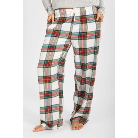 Pantalon mujer franela Verde oscuro