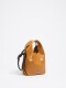 BOLSO DE MANO PIEL NEGRO Caramelo