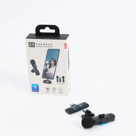 MICRÓFONO INALAMBRICO PARA CELULAR K9 SOLAPERO USB TIPO C MICRÓFONO INALAMBRICO PARA CELULAR K9 SOLAPERO USB TIPO C