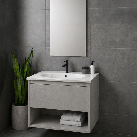 MUEBLE DE BAÑO AEREO 60X46X50CM COLOR GRIS GRIS