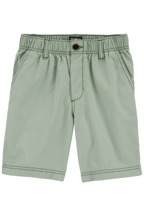 Short de sarga elastizado, verde. Talles 6-14 Short de sarga elastizado, verde. Talles 6-14