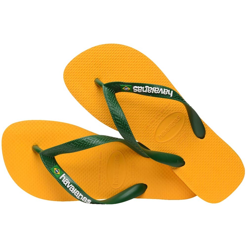 Sandalias Havaianas Brasil Logo Hombre Amarillo Pop