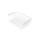Cesto organizador colgante grande 46,5 x 28,5cm BLANCO