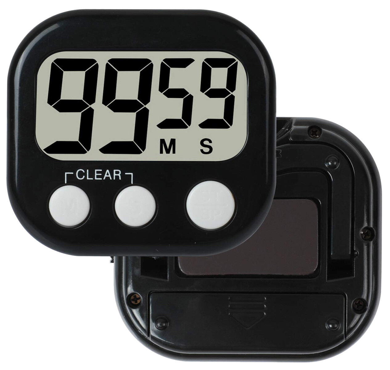 Timer Reloj de Cocina Magnético Digital - Negro 