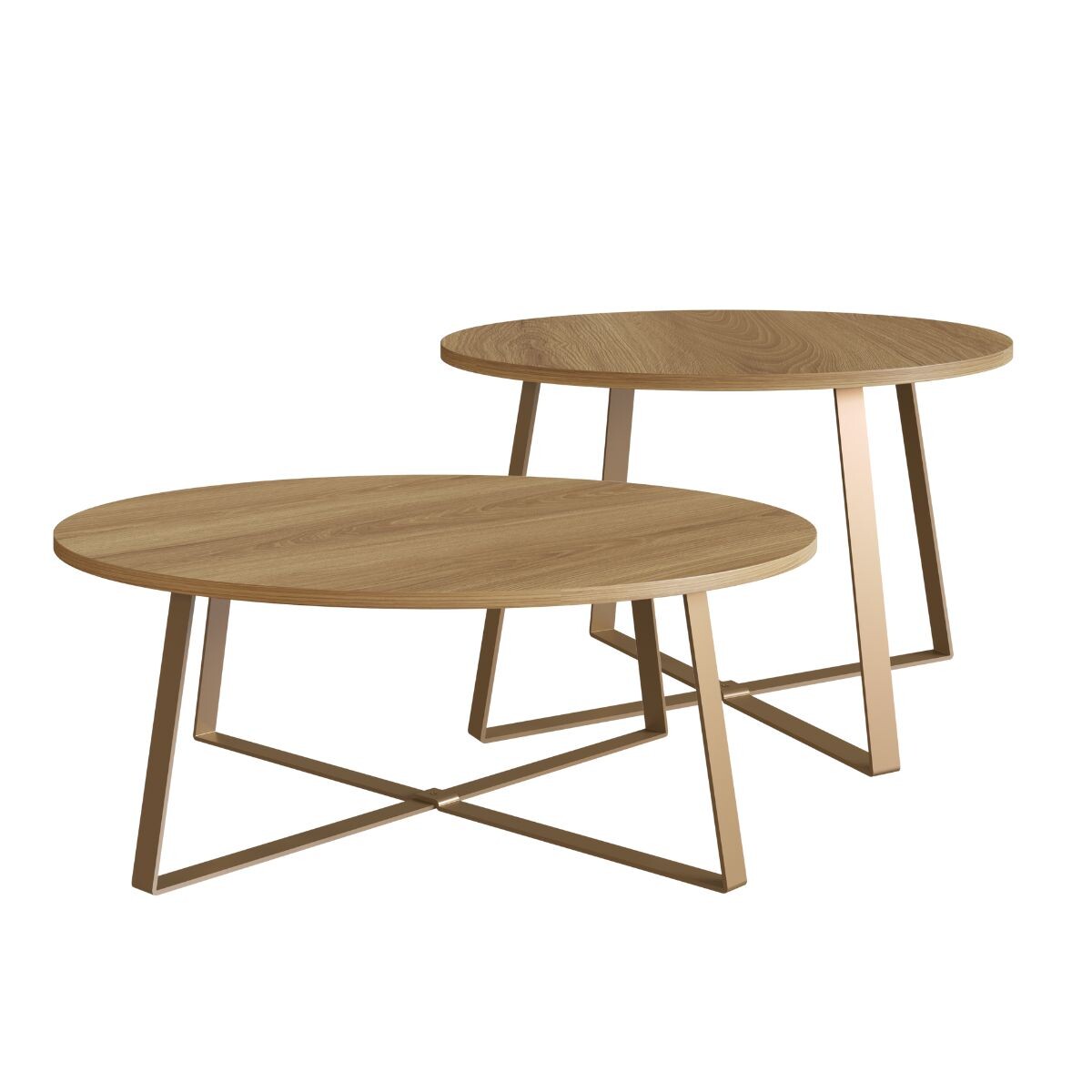 Conjunto de Mesas de Centro Essence - Natural 