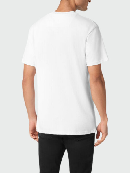PHILIPP PLEIN - camiseta blanca Smile de manga corta Blanco