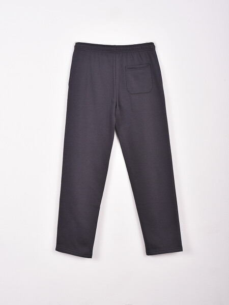 PANTALÓN FELPA RECTO GRIS OSCURO