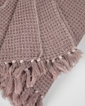 Manta Shallow 100% algodón rosa 130 x 70 cm