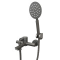 GRIFERÍA MONCOMANDO PARA BAÑERA MODELO PALITO ACERO CENIZA Grifería Moncomando Para Bañera Modelo Palito Acero Ceniza