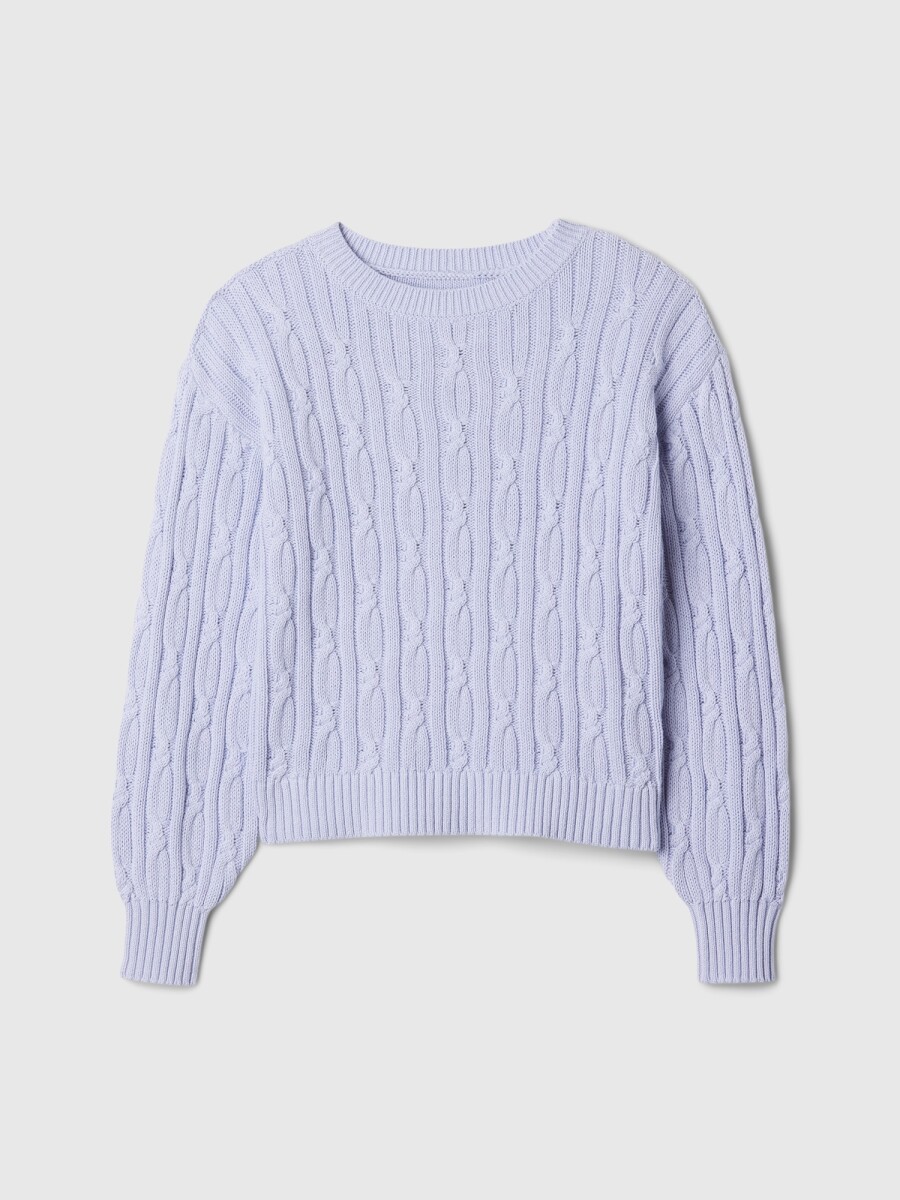 Buzo Cuello Redondo Niña - Cosmic Sky Purple 15-3 